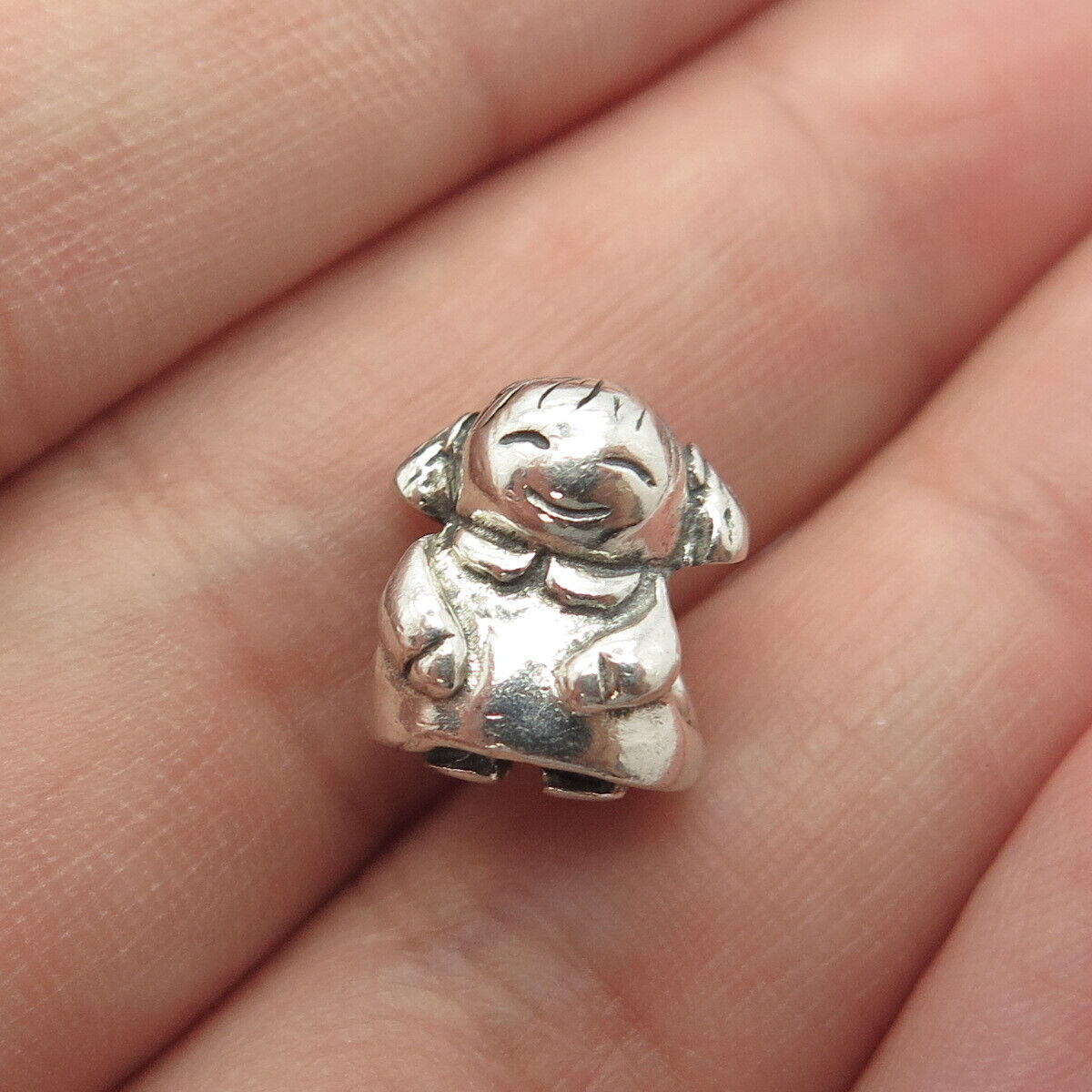 925 Sterling Silver PANDORA Happy Girl Bead Charm