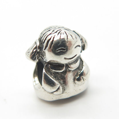 925 Sterling Silver PANDORA Happy Girl Bead Charm