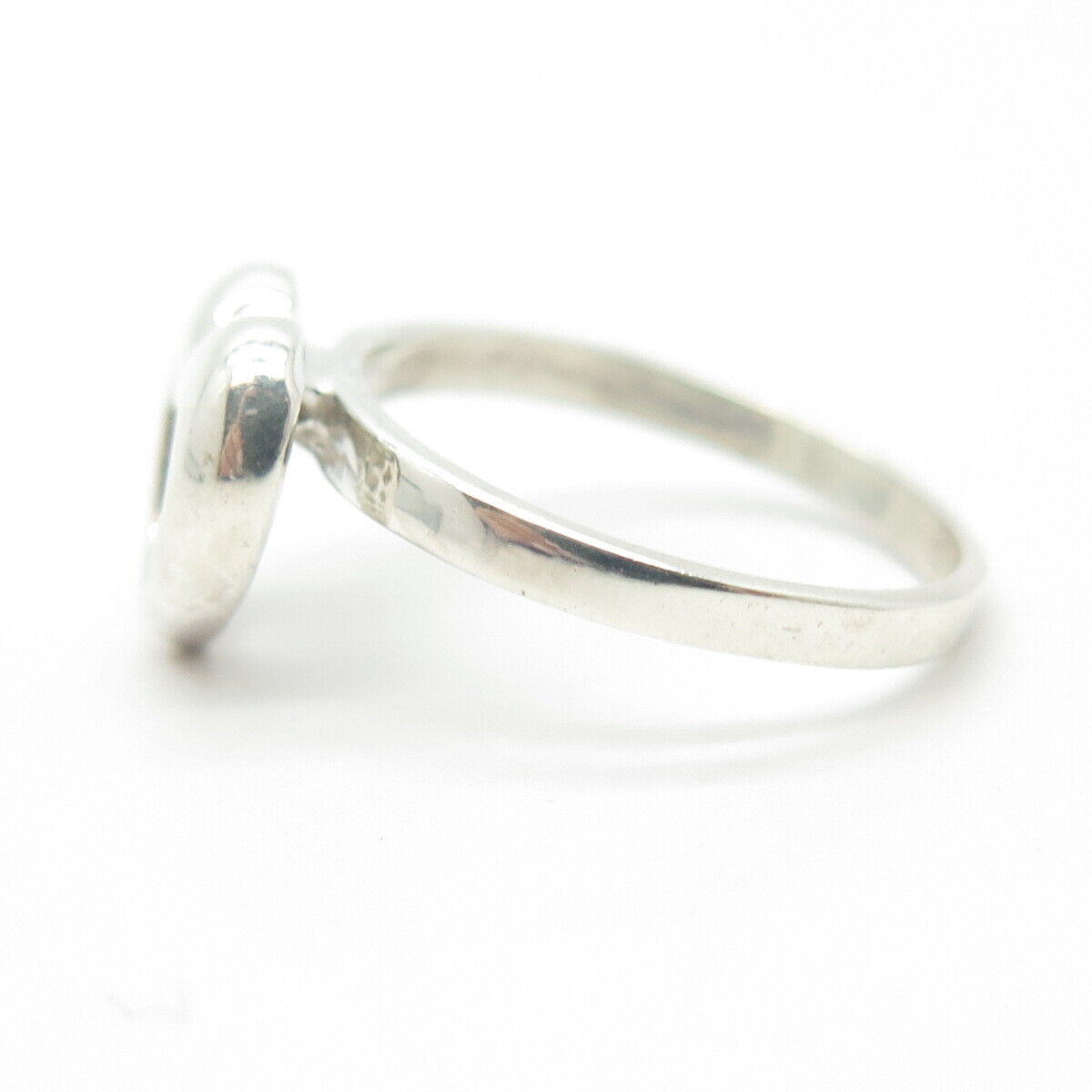 925 Sterling Silver Vintage Open Heart Ring Size 6.5