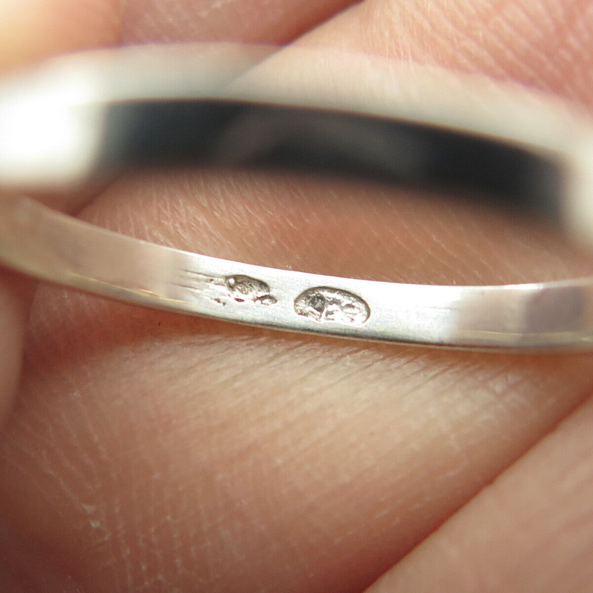 925 Sterling Silver Vintage Open Heart Ring Size 6.5