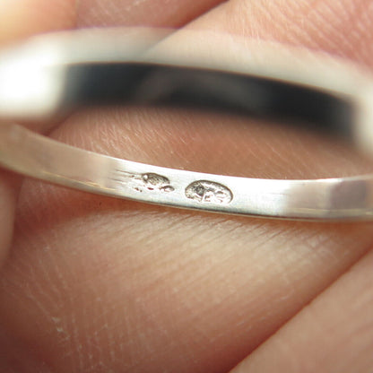 925 Sterling Silver Vintage Open Heart Ring Size 6.5