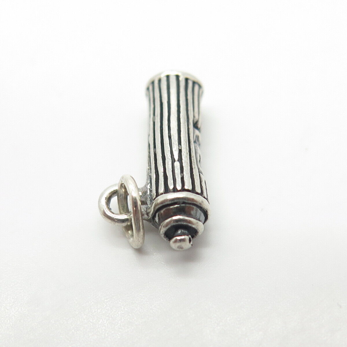 925 Sterling Silver Vintage 3-D Engraved "Hair Spray" Charm Pendant