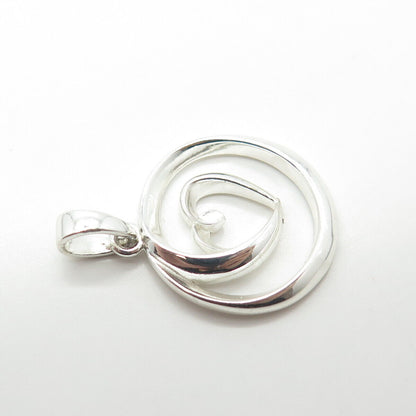 925 Sterling Silver Open Heart Pendant