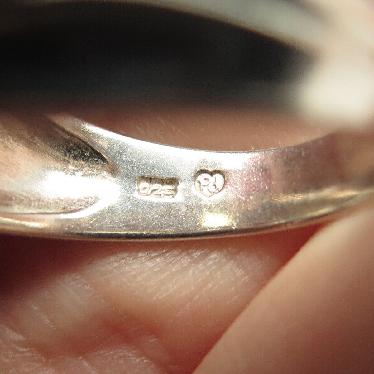 925 Sterling Silver Vintage Amethyst Citrine Peridot Topaz Gem Ring Size 8.25