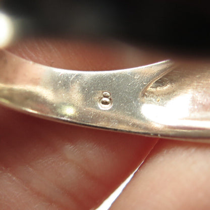 925 Sterling Silver Vintage Amethyst Citrine Peridot Topaz Gem Ring Size 8.25