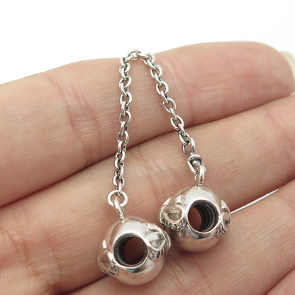 925 Sterling Silver PANDORA C Z Dainty Bow Safety Chain Charms