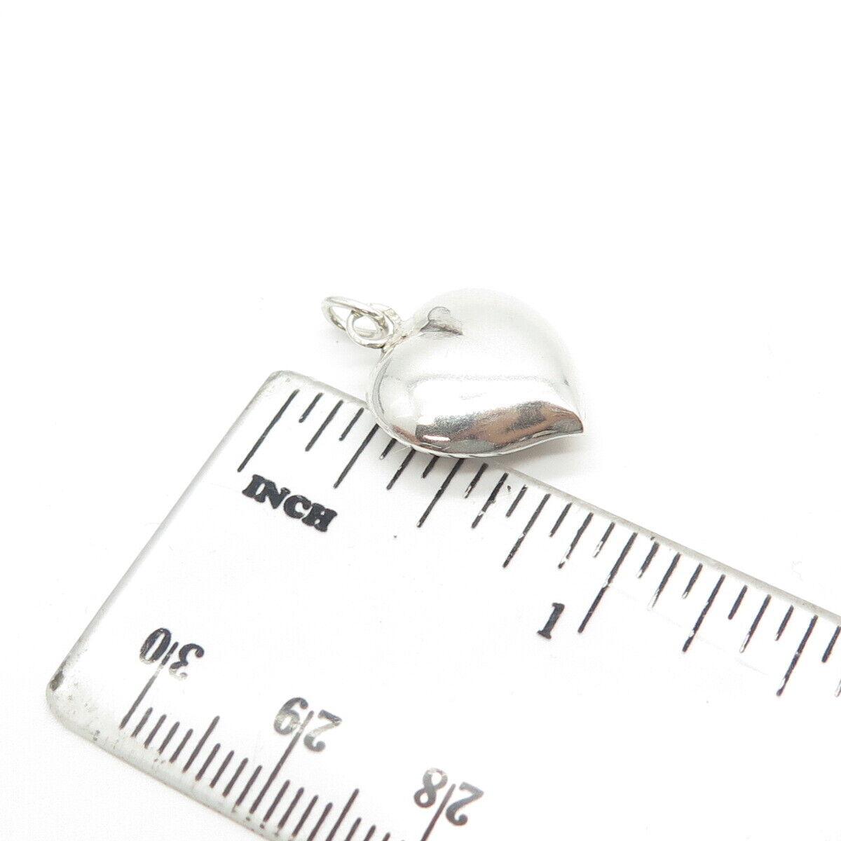 835 Silver Vintage Portugal Chatelaine Heart Pendant