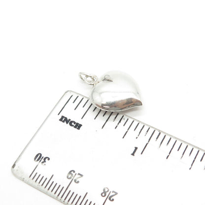 835 Silver Vintage Portugal Chatelaine Heart Pendant