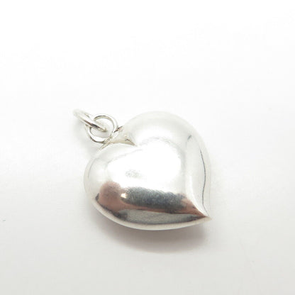 835 Silver Vintage Portugal Chatelaine Heart Pendant