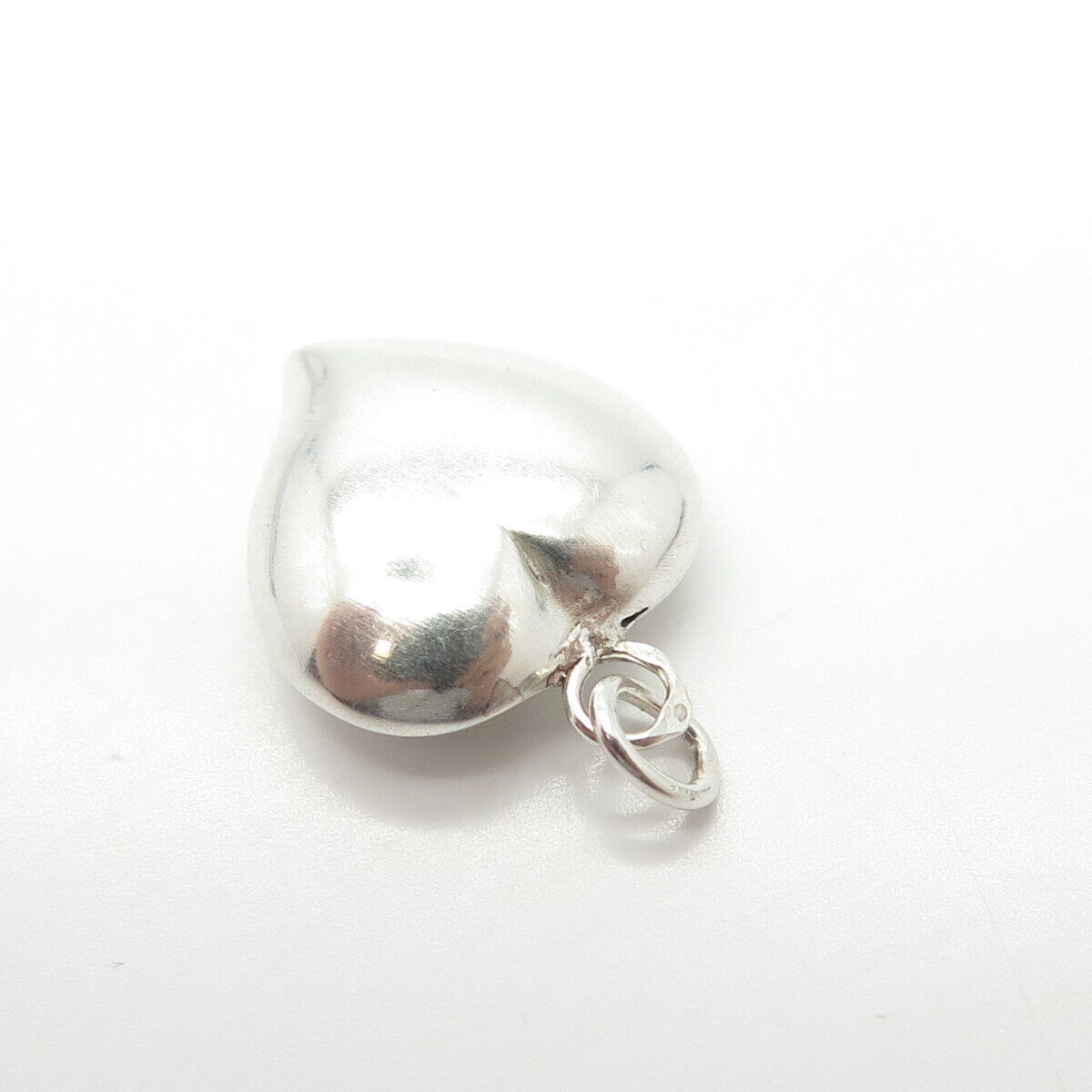 835 Silver Vintage Portugal Chatelaine Heart Pendant