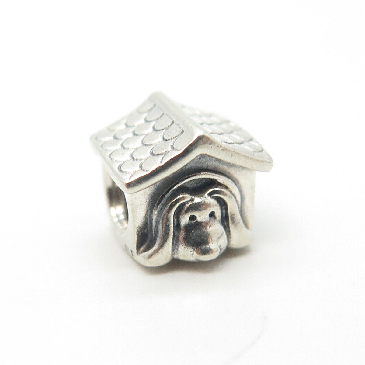 925 Sterling Silver PANDORA Enamel Doghouse Charm