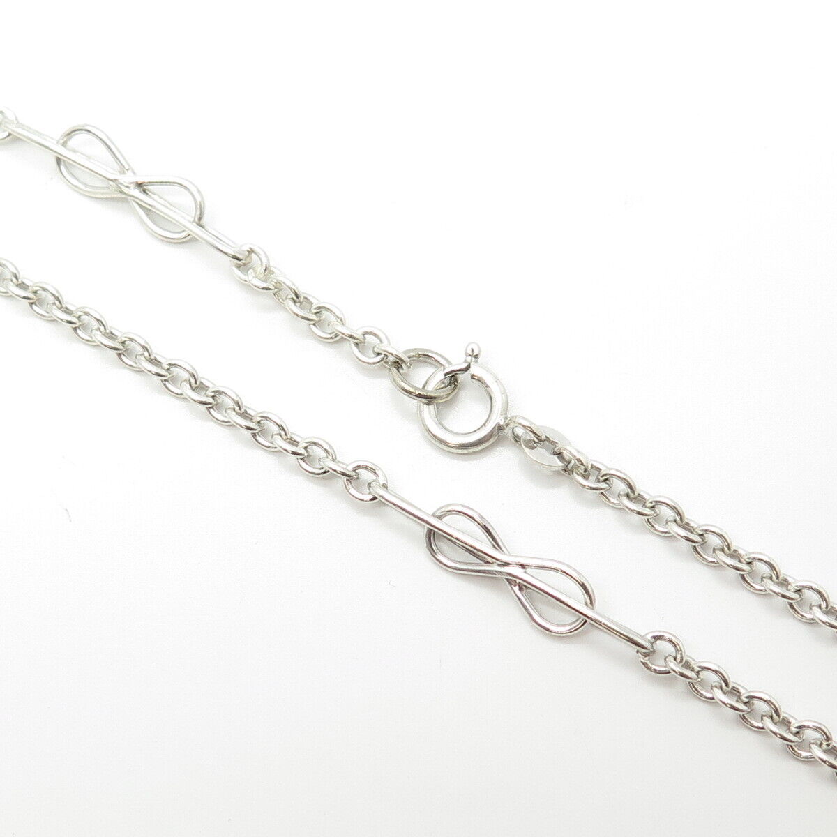 925 Sterling Silver Vintage Rolo Chain Necklace 28"