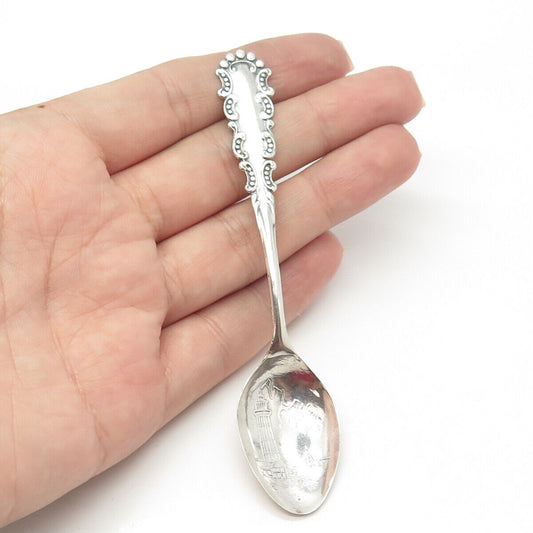 925 Sterling Silver Antique Art Deco Atlantic City States & Cities Spoon
