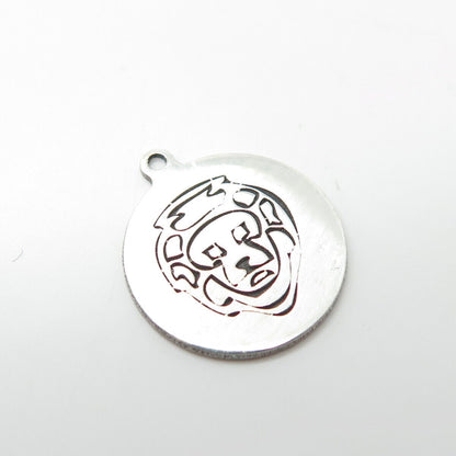 925 Sterling Silver USA Two In Town Lion Charm Pendant