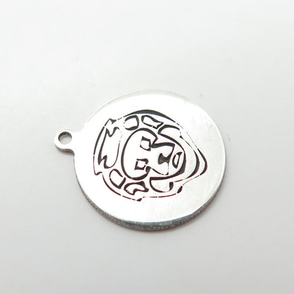 925 Sterling Silver USA Two In Town Lion Charm Pendant