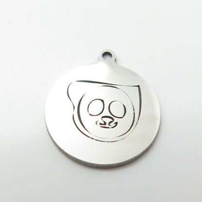 925 Sterling Silver USA Two In Town Lemur Charm Pendant