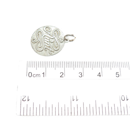 925 Sterling Silver Vintage Aunt Charm Pendant