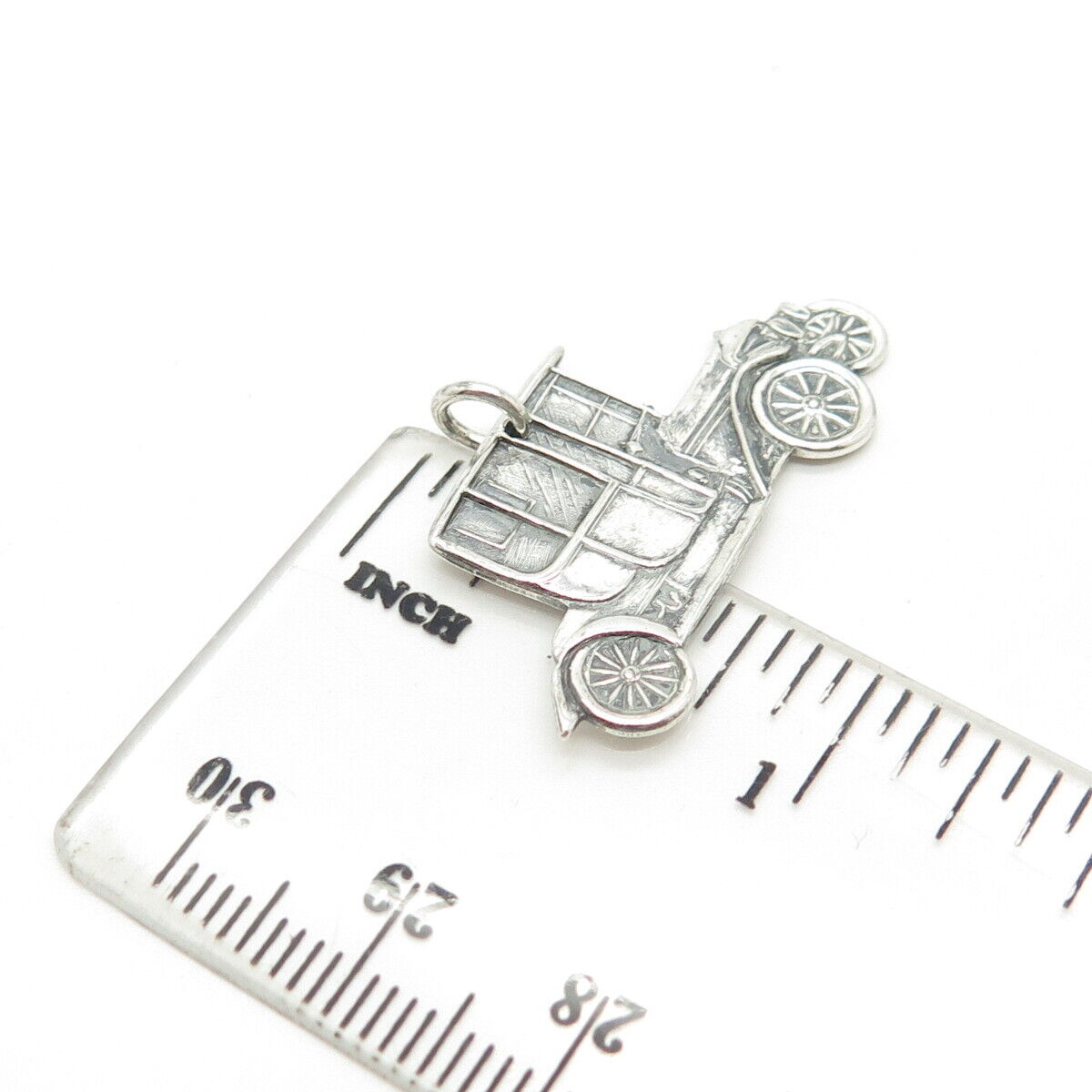 925 Sterling Silver Antique Art Deco Stearns Knight Car Charm Pendant