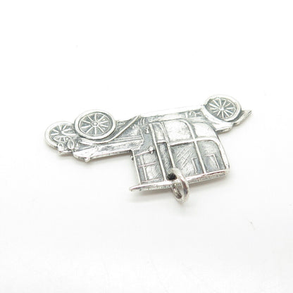 925 Sterling Silver Antique Art Deco Stearns Knight Car Charm Pendant