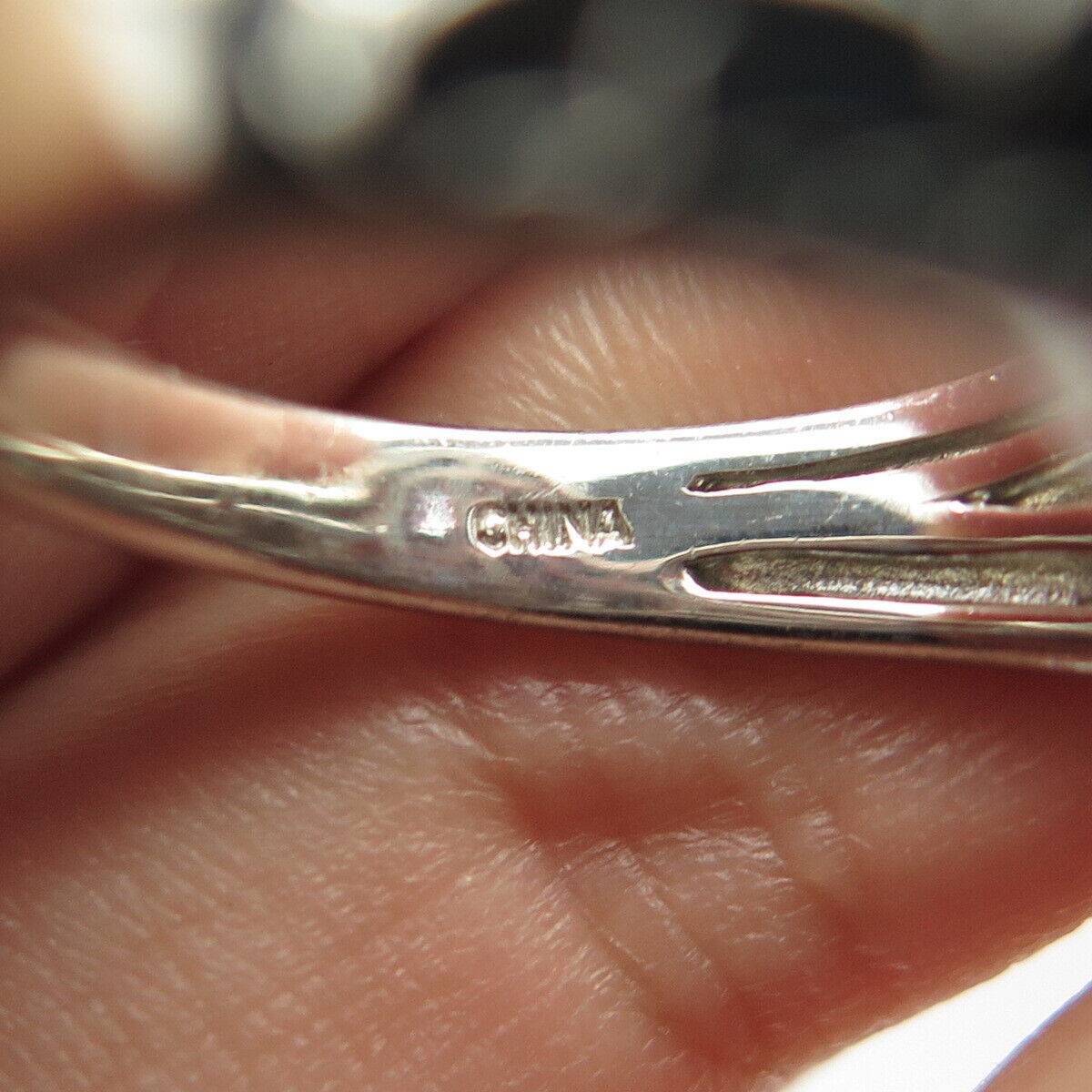 925 Sterling Silver 2-Tone Michelle Albala Real Tanzanite Ornate Ring Size 10.25