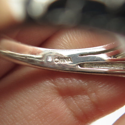 925 Sterling Silver 2-Tone Michelle Albala Real Tanzanite Ornate Ring Size 10.25