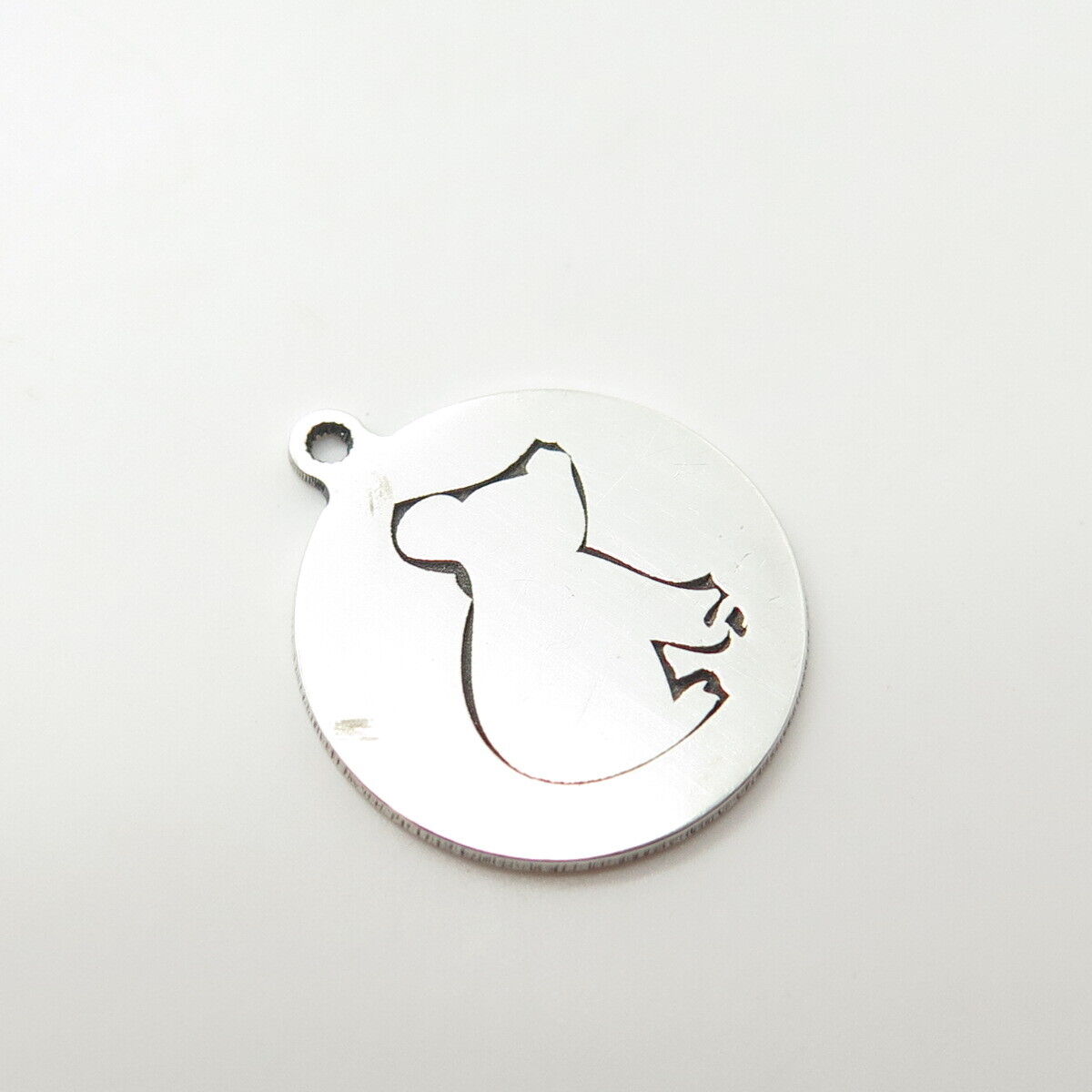 925 Sterling Silver USA Two In Town Bear Charm Pendant