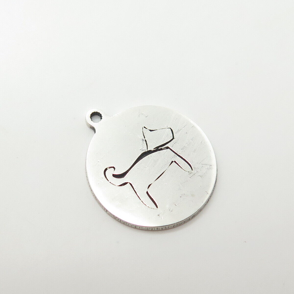 925 Sterling Silver USA Two In Town Dog Charm Pendant