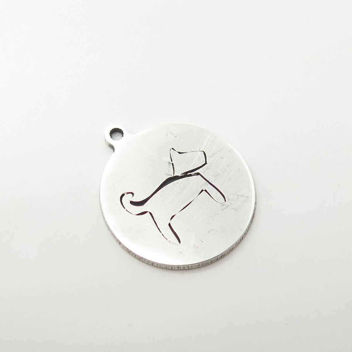 925 Sterling Silver USA Two In Town Dog Charm Pendant