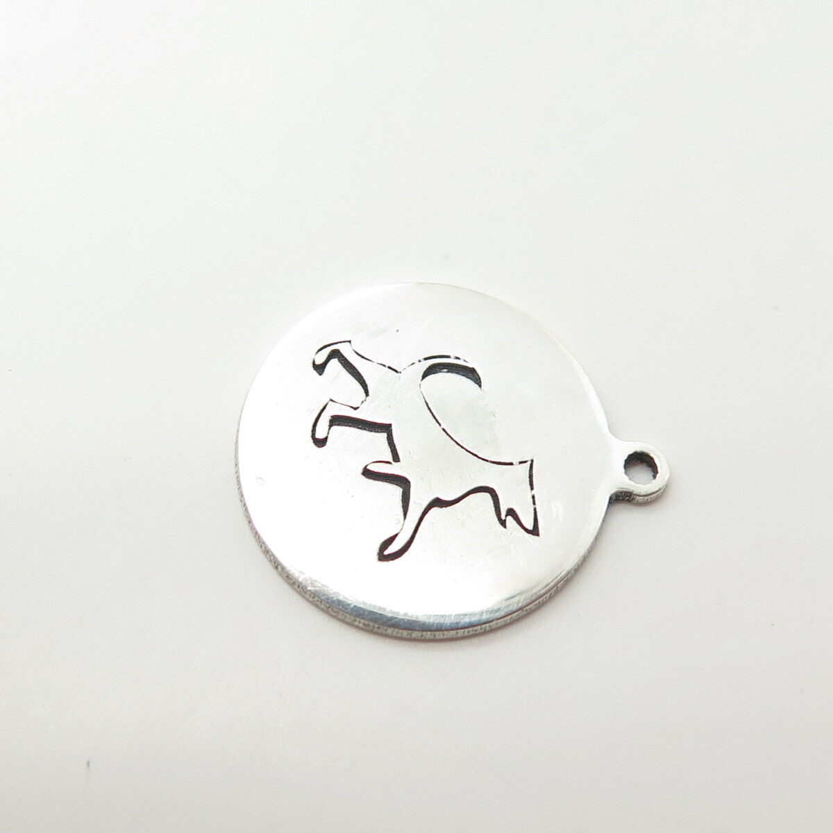 925 Sterling Silver USA Two In Town Dog Charm Pendant