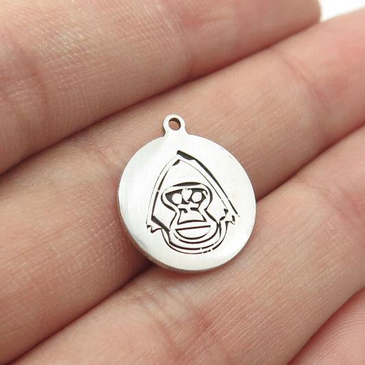 925 Sterling Silver USA Two In Town Monkey Charm Pendant