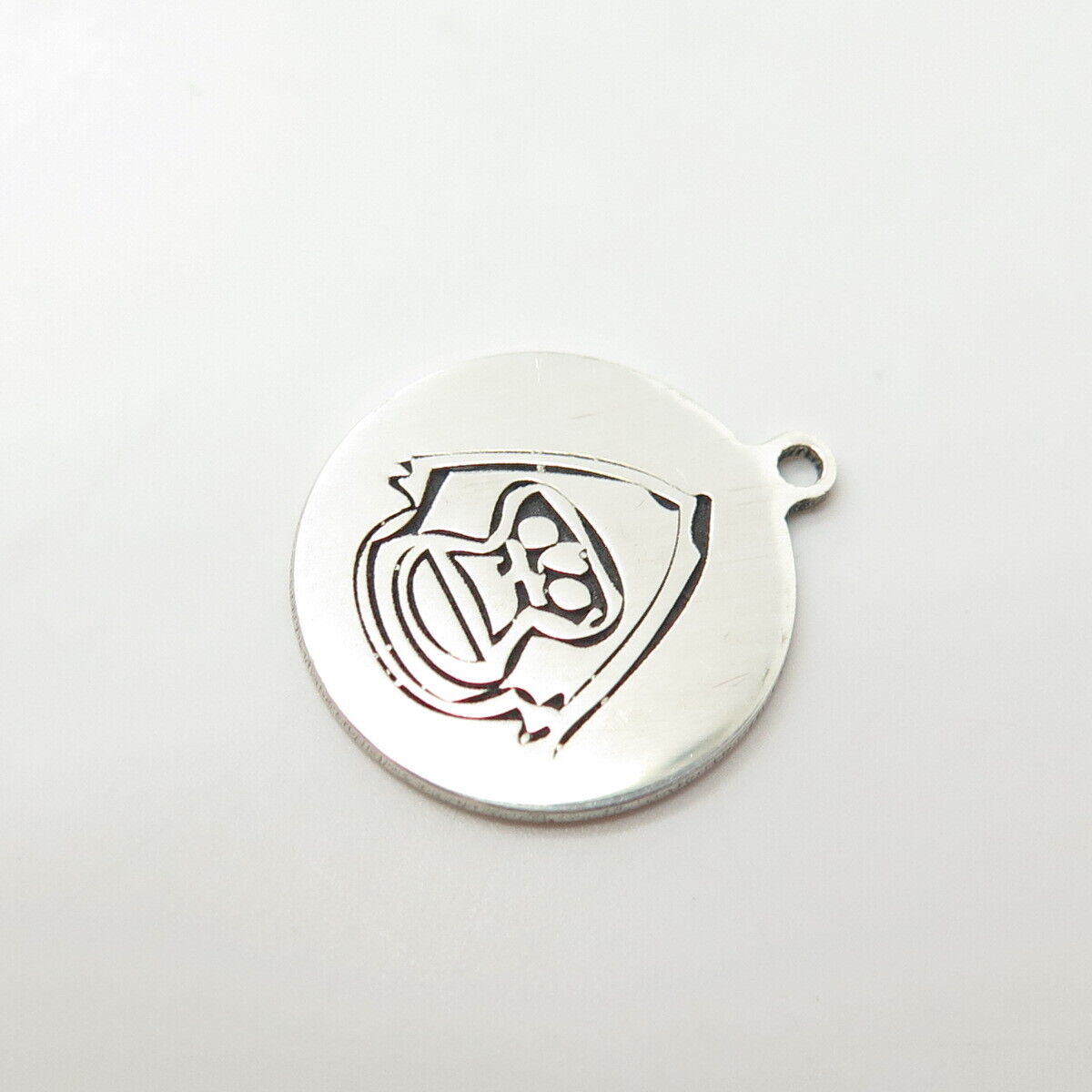 925 Sterling Silver USA Two In Town Monkey Charm Pendant