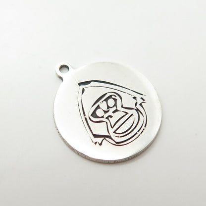 925 Sterling Silver USA Two In Town Monkey Charm Pendant