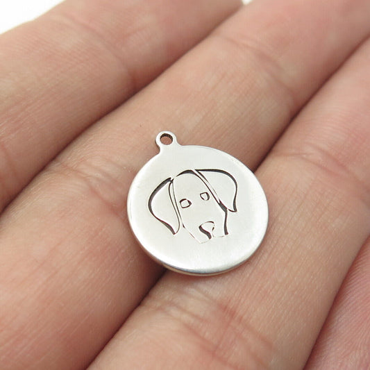 925 Sterling Silver USA Two In Town Dog Charm Pendant