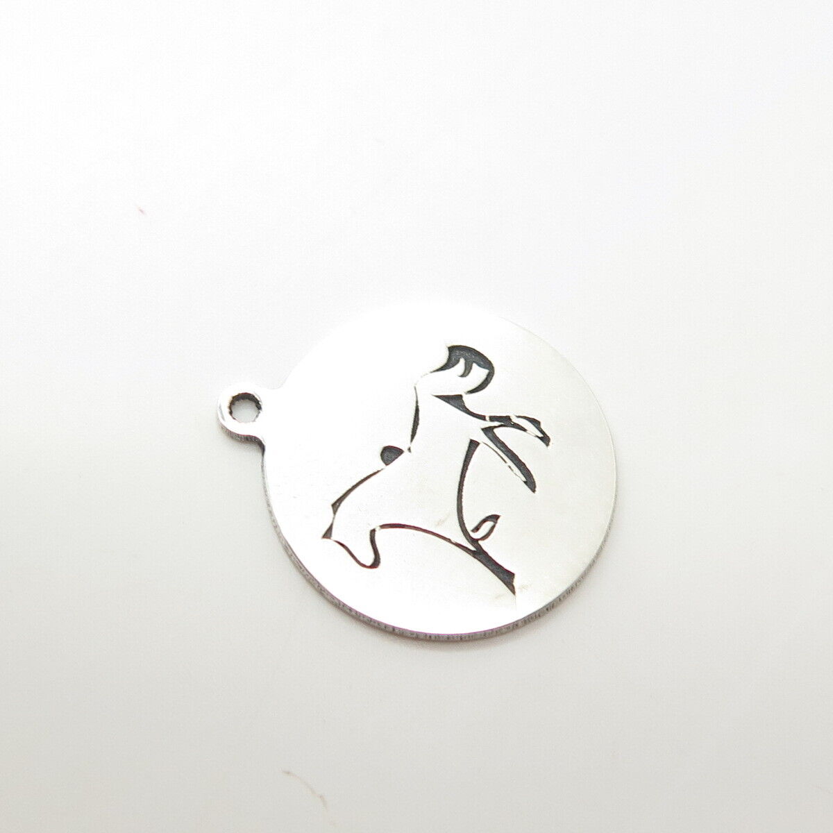 925 Sterling Silver USA Two In Town Horse Charm Pendant