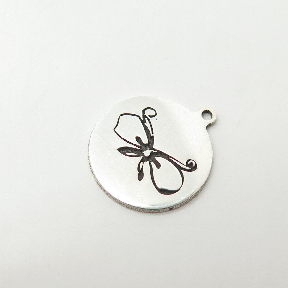 925 Sterling Silver USA Two In Town Butterfly Charm Pendant