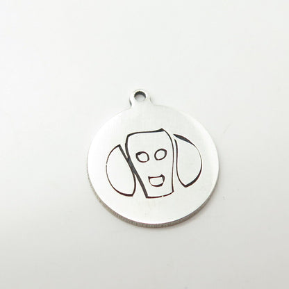 925 Sterling Silver USA Two In Town Dog Charm Pendant