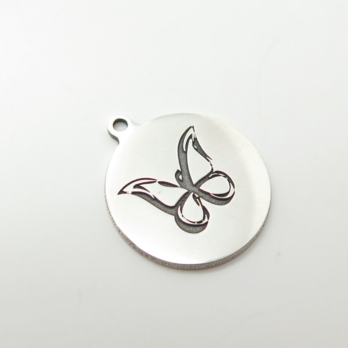 925 Sterling Silver USA Two In Town Butterfly Charm Pendant