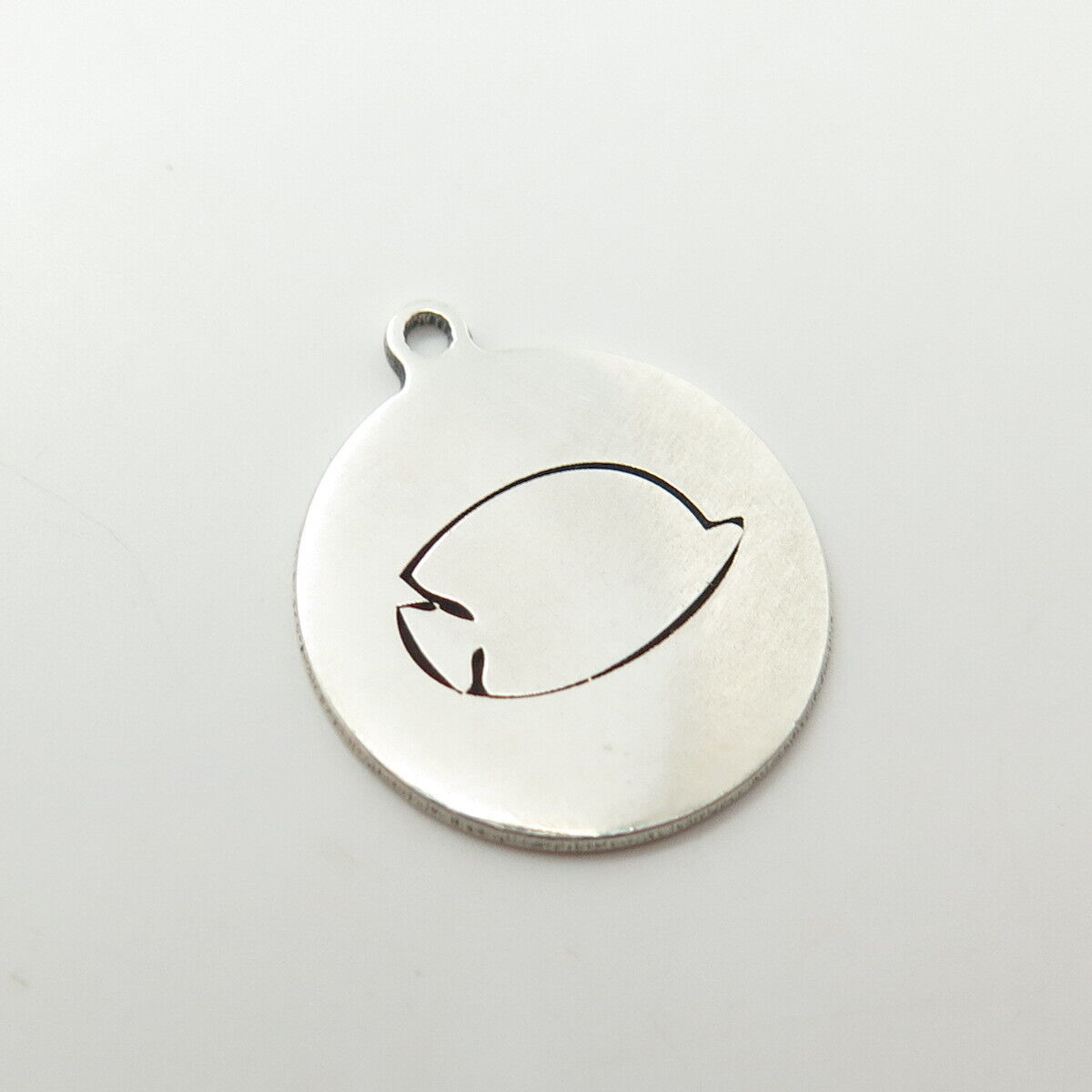 925 Sterling Silver USA Two In Town Fish Charm Pendant