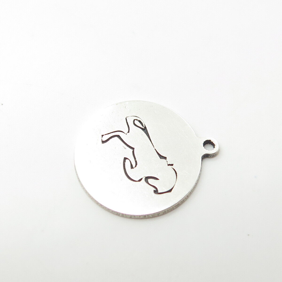 925 Sterling Silver USA Two In Town Frisky Horse Charm Pendant