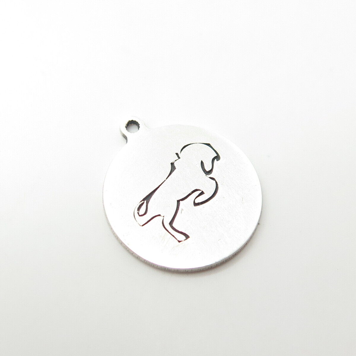 925 Sterling Silver USA Two In Town Frisky Horse Charm Pendant