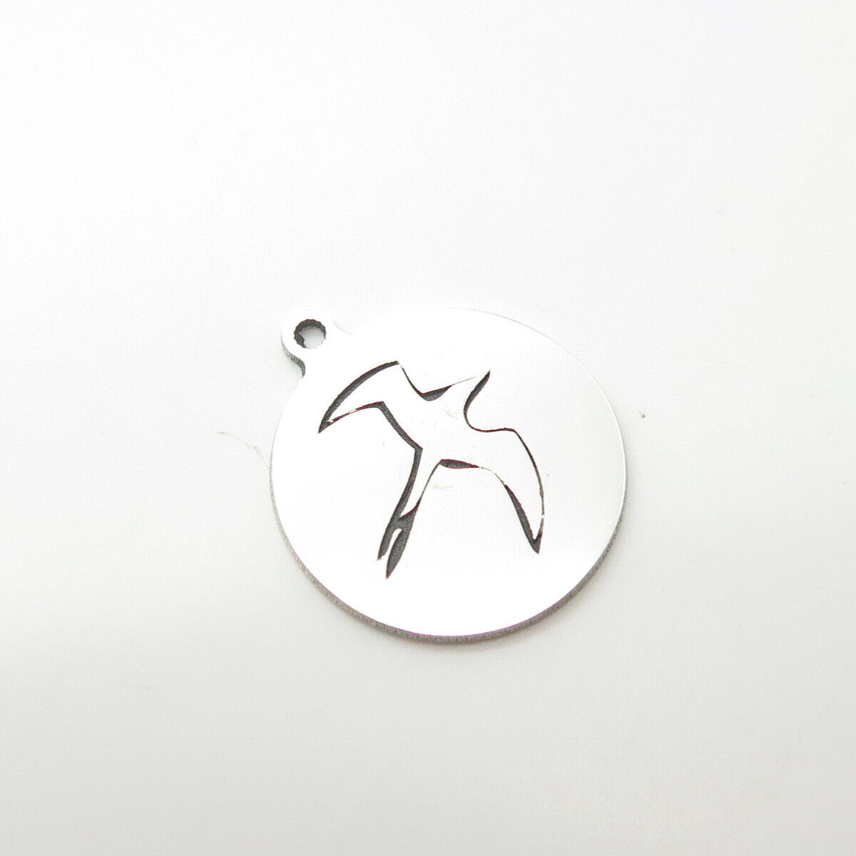 925 Sterling Silver USA Two In Town Flying Bird Charm Pendant