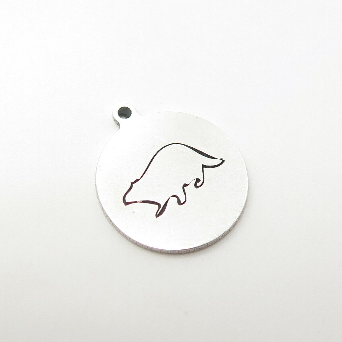 925 Sterling Silver USA Two In Town Beaver Charm Pendant