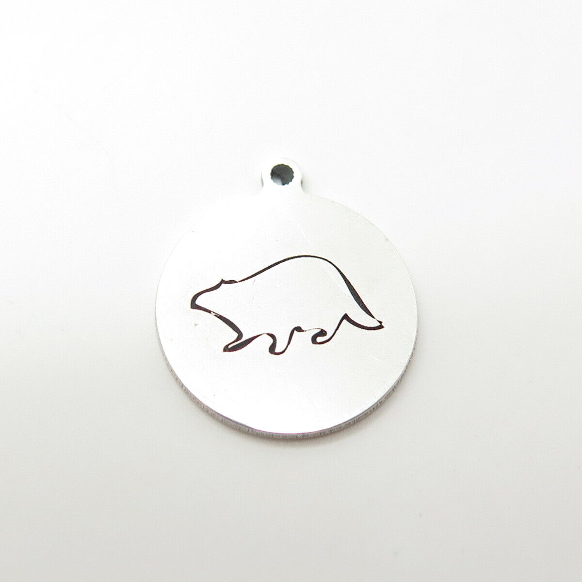 925 Sterling Silver USA Two In Town Beaver Charm Pendant