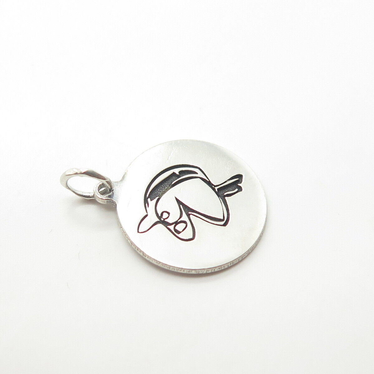 925 Sterling Silver USA Two In Town Horse Charm Pendant