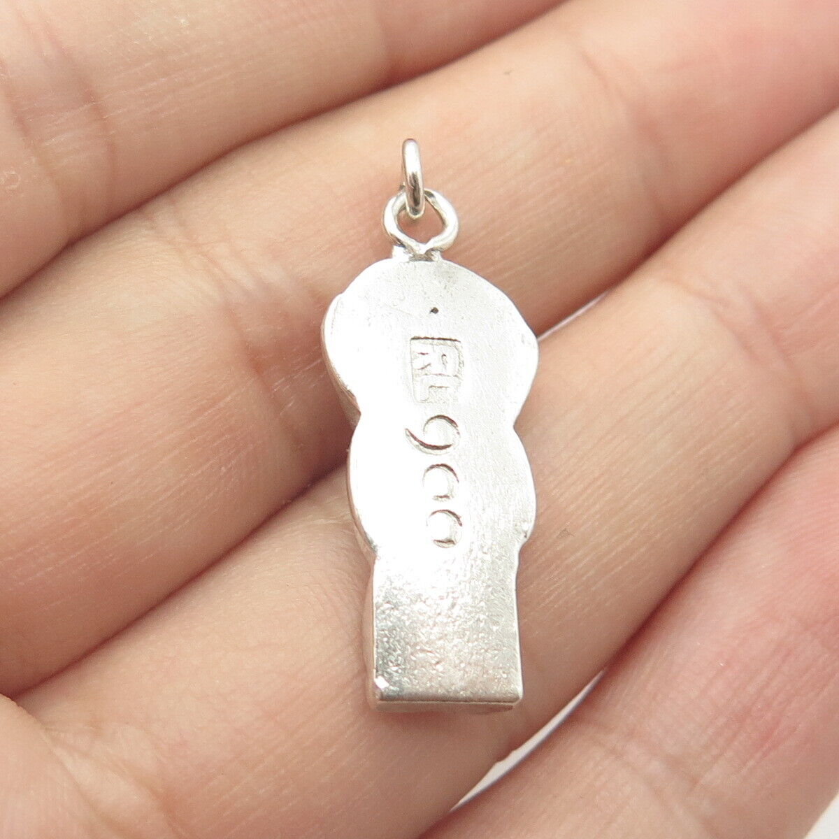 900 Coin Silver Vintage Tribal Totem Pendant