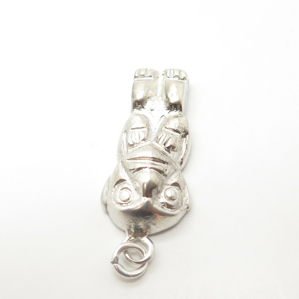 900 Coin Silver Vintage Tribal Totem Pendant