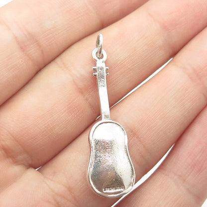 925 Sterling Silver Vintage Danecraft Violin Musical Instrument Charm Pendant