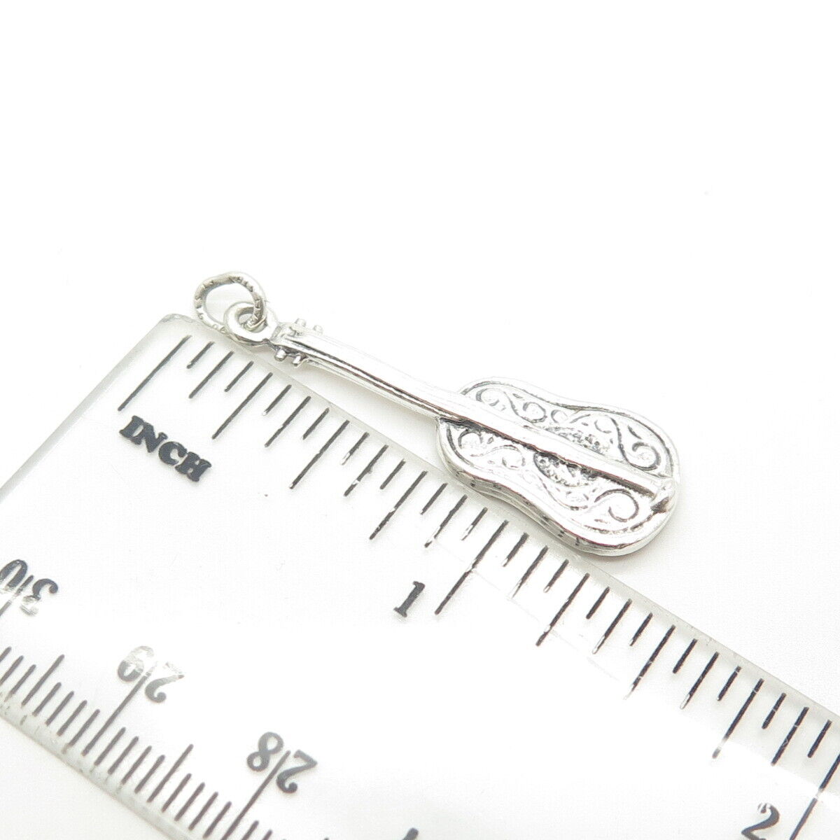 925 Sterling Silver Vintage Danecraft Violin Musical Instrument Charm Pendant