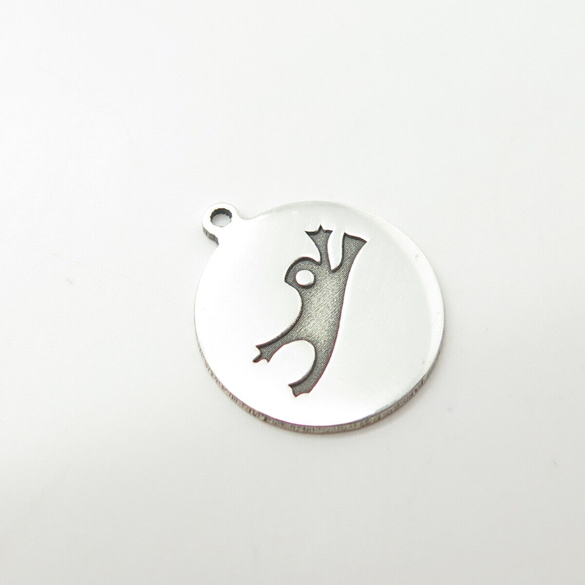 925 Sterling Silver USA Two In Town Jumping From For Good Luck Charm Pendant