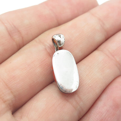 925 Sterling Silver Old Stock Enamel Baby Shoe Charm Pendant